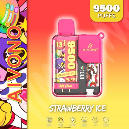 aardbeien ijs Aivono AIM TANK 9500 P8J0638 | Aivono Vape